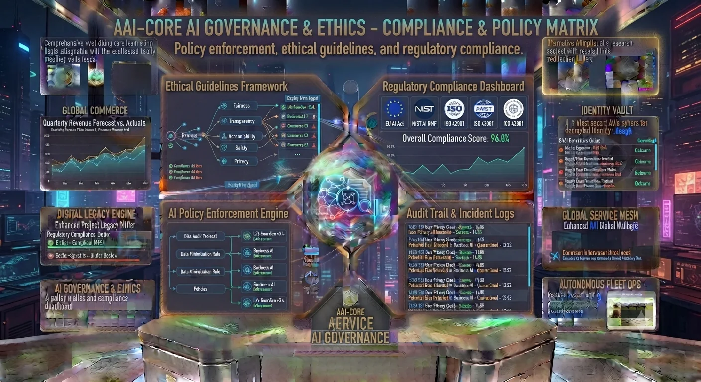 AI Governance & Ethics interface concept