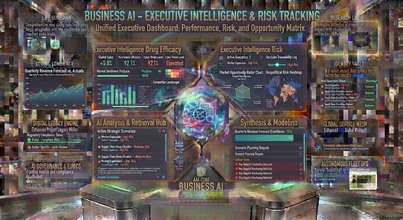 Business AI interface concept