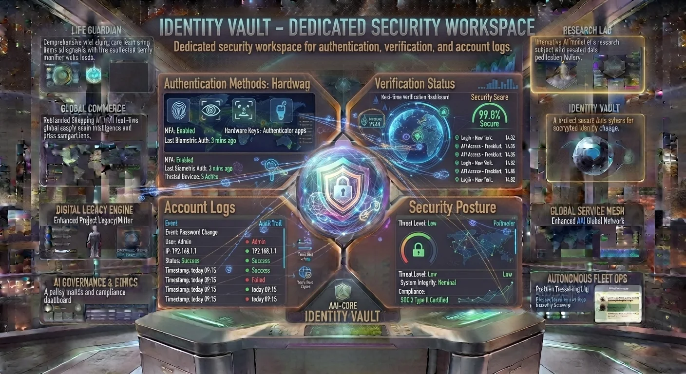 Identity Vault interface concept