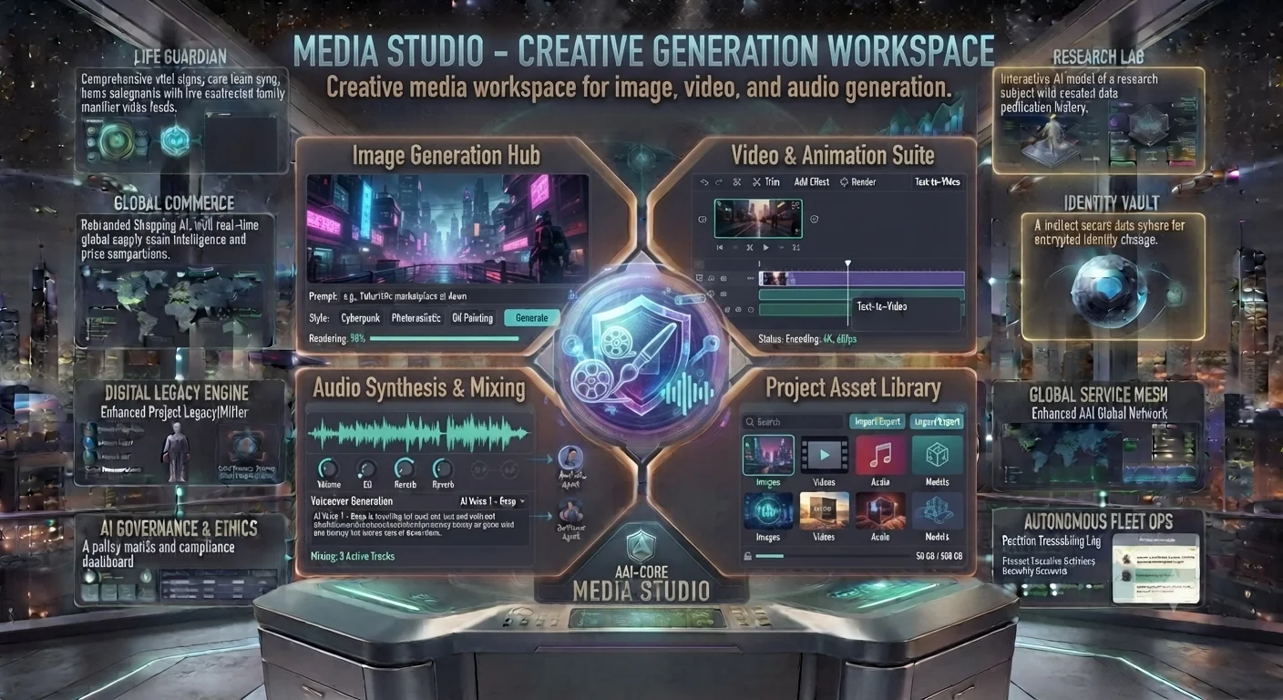 Media Studio interface concept